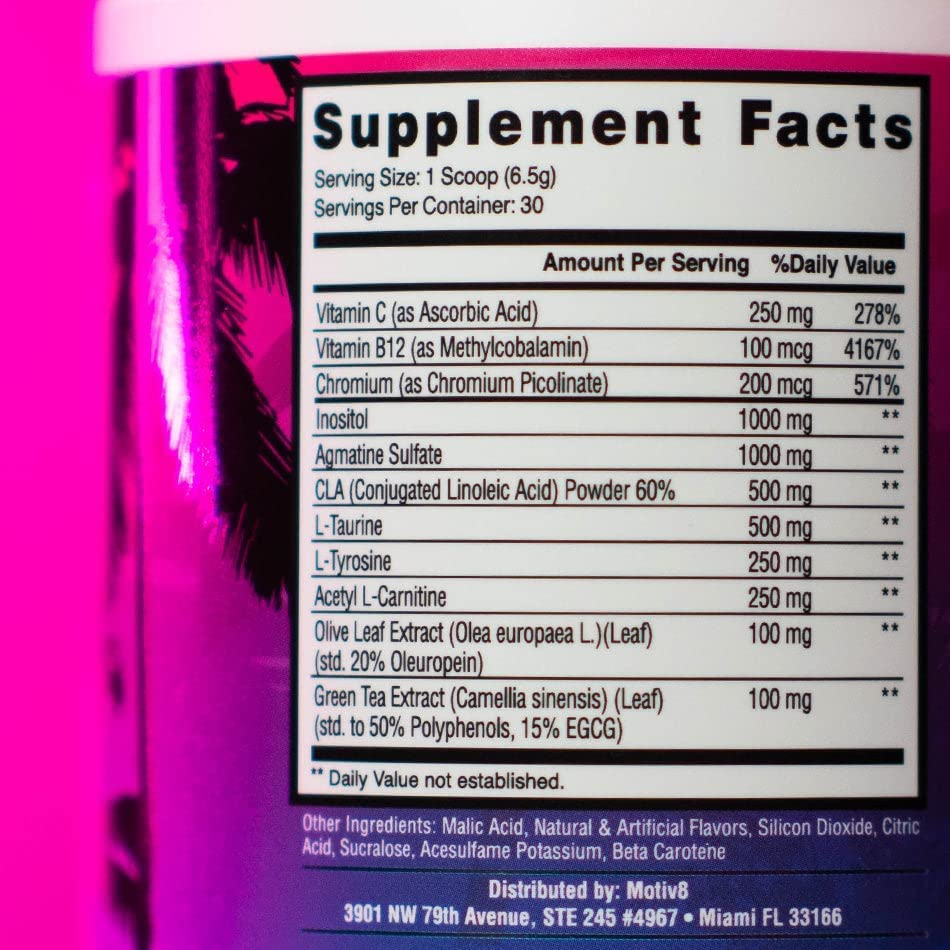 Motiv-8 Non Stim Pre-Workout, Boost Energy and Focus, Improve Workouts, Enhances Motiv-8 uk supplements