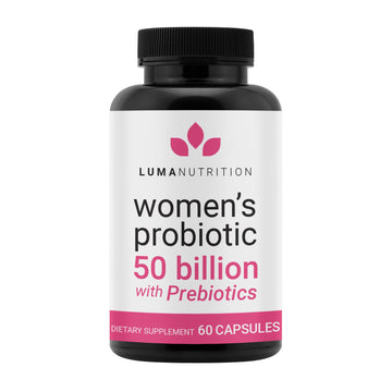 Luma Nutrition Probiotics for Women with Prebiotics - 50 Billion CFU - Formulated for Digestive, Immune & Feminine Support - 60 Capsules Luma Nutrition uk supplements