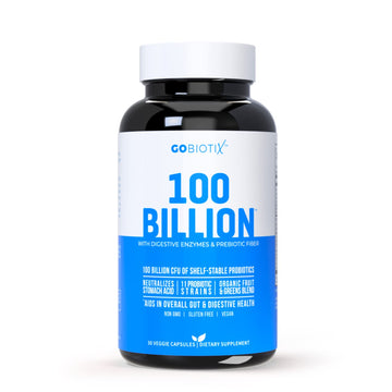 100 Billion - Probiotics and Prebiotics Supplement Pills - Digestive Enzymes and Prebiotic GOBIOTIX uk supplements
