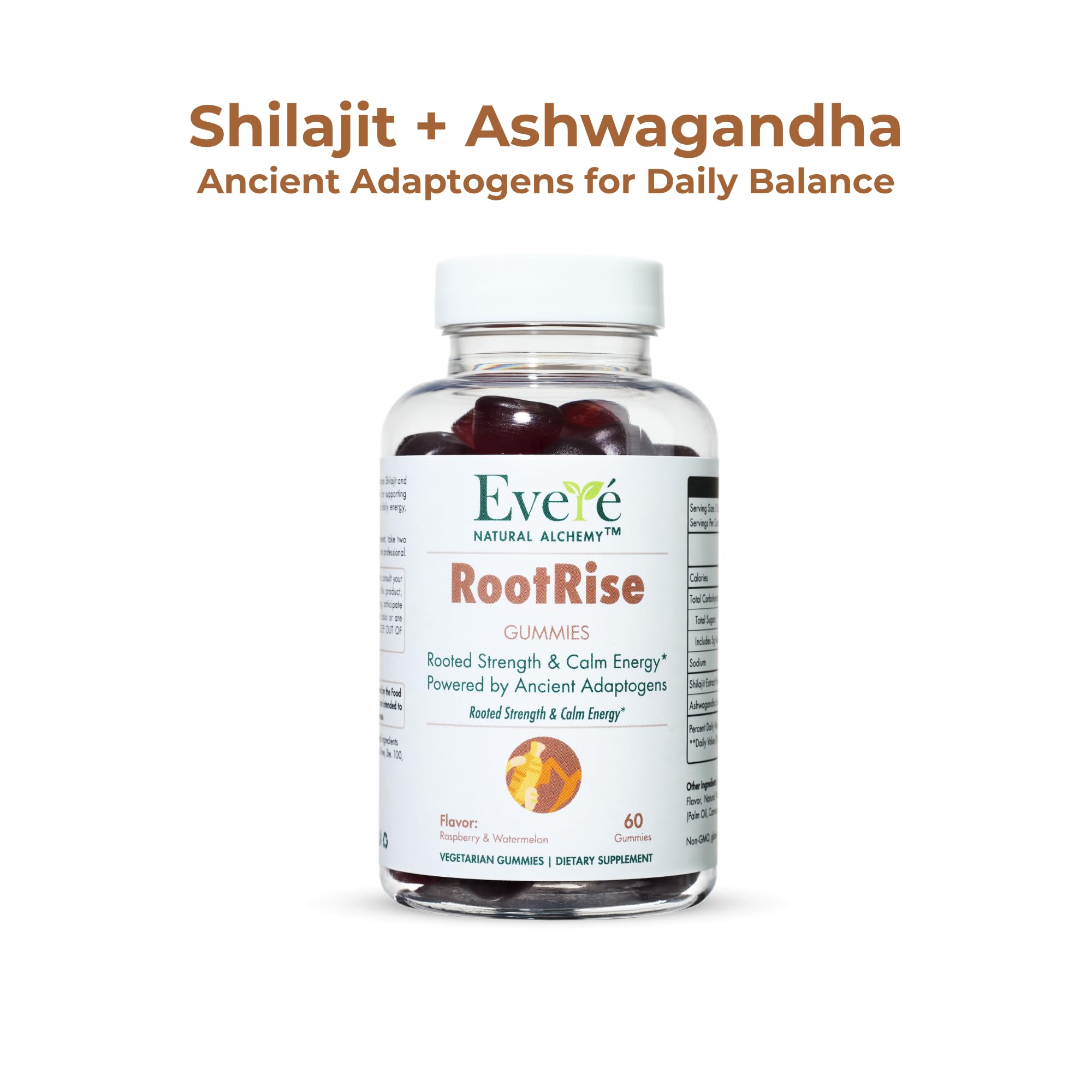 The EverÉ Natural Alchemy Evere RootRise Gummies - Shilajit + Ashwagandha Gummies The EverÉ Natural Alchemy uk supplements