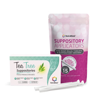 NutraBlast Tea Tree Oil Vaginal Suppositories w/Applicators NutraBlast uk supplements