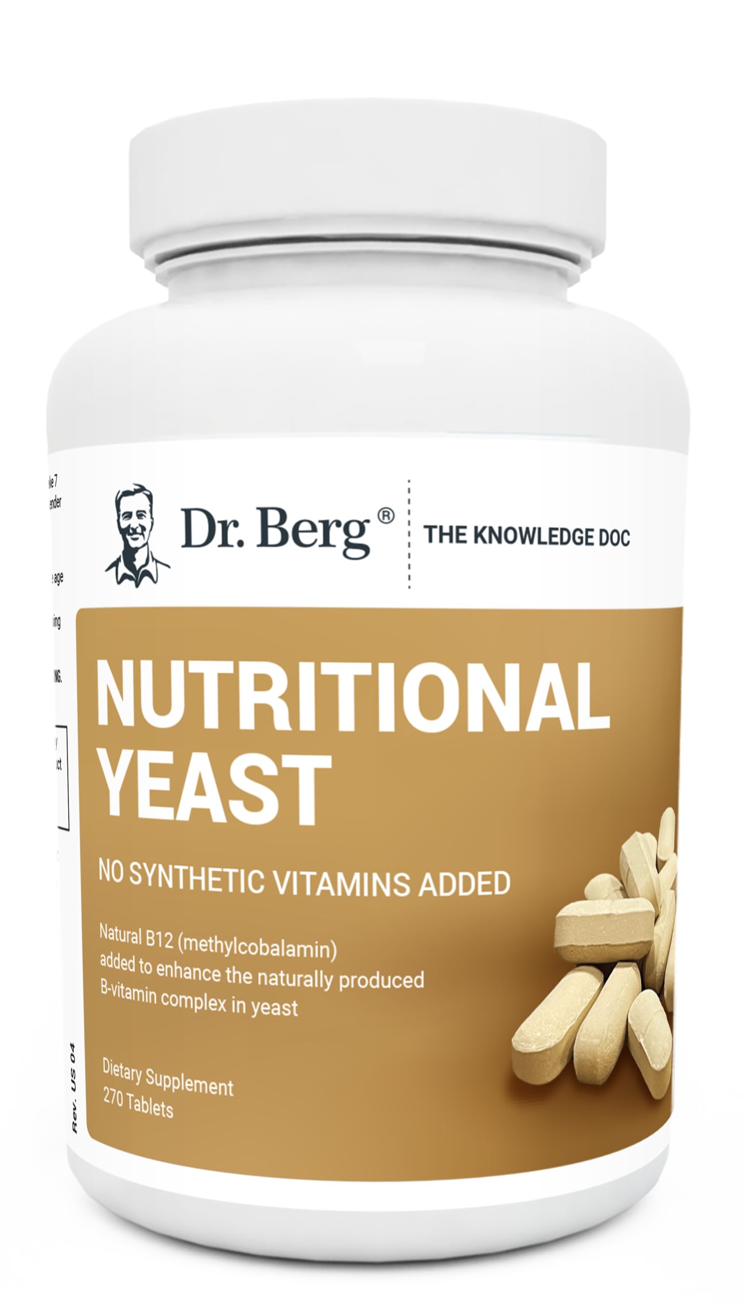 Dr. Berg Nutritional Yeast Tablets – Natural B12 Added - All 8 B Vitamin Complex – Organic Dr. Berg Nutritionals uk supplements