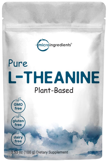 Pure L-Theanine Powder, 100 Grams (1 Year Supply), Filler Free, No GMOs and Vegan Micro Ingredients uk supplements