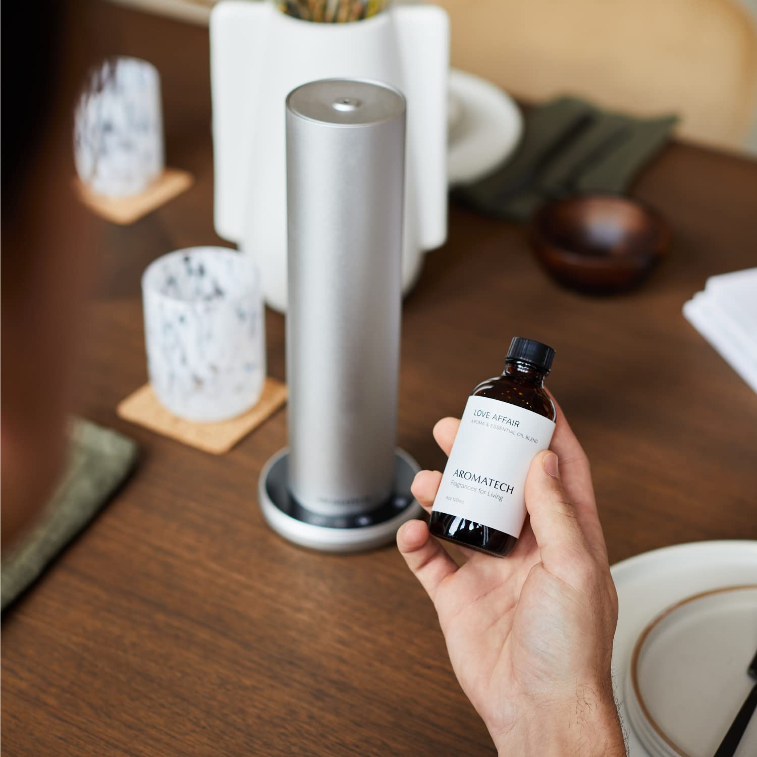 AromaTech Love Affair Aroma Essential Oil Blend, Pure Aromatherapy Diffuser Oil with Jasmine AromaTech uk supplements