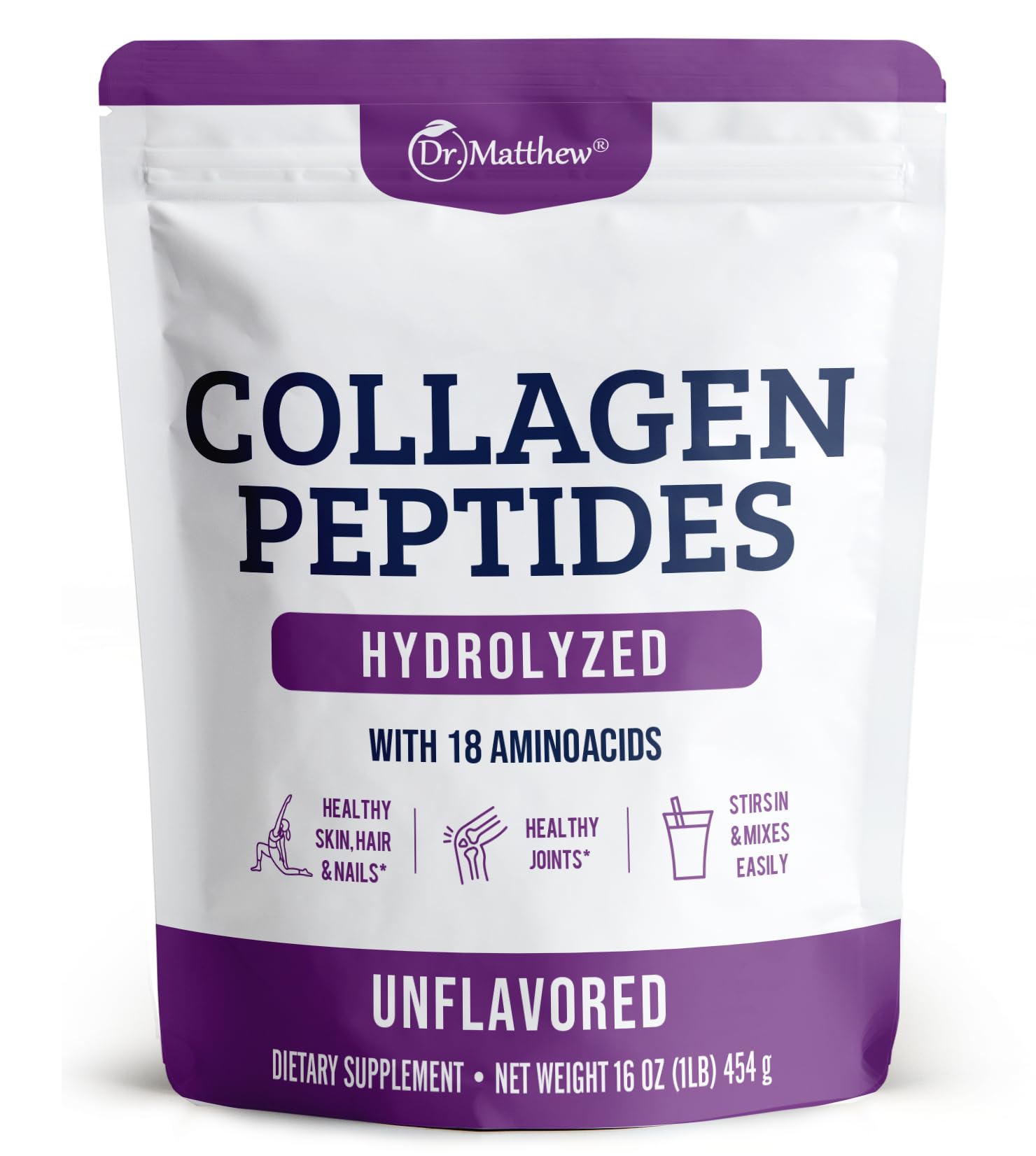 Collagen Protein Powder. Grass Fed Collagen Powder for Women & Men. Hydrolyzed Dr. Matthew uk supplements