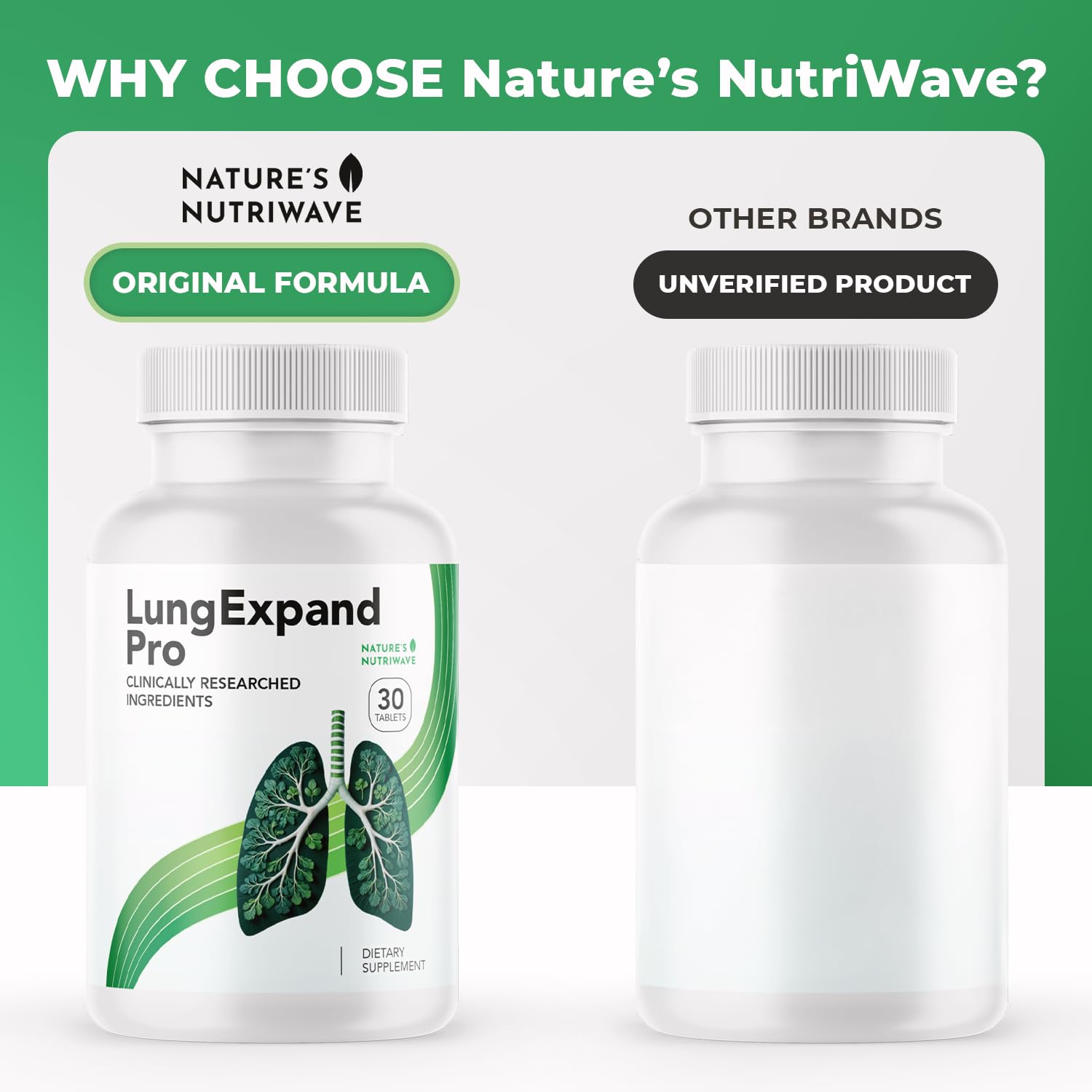 Nature’s NutriWave LungExpand Pro – Natural Daily Wellness for Overall Support – Made in USA, Non-GMO – Easy to Take – GMP Certified – 30 Tablets, 1 Month Supply Nature’s NutriWave uk supplements
