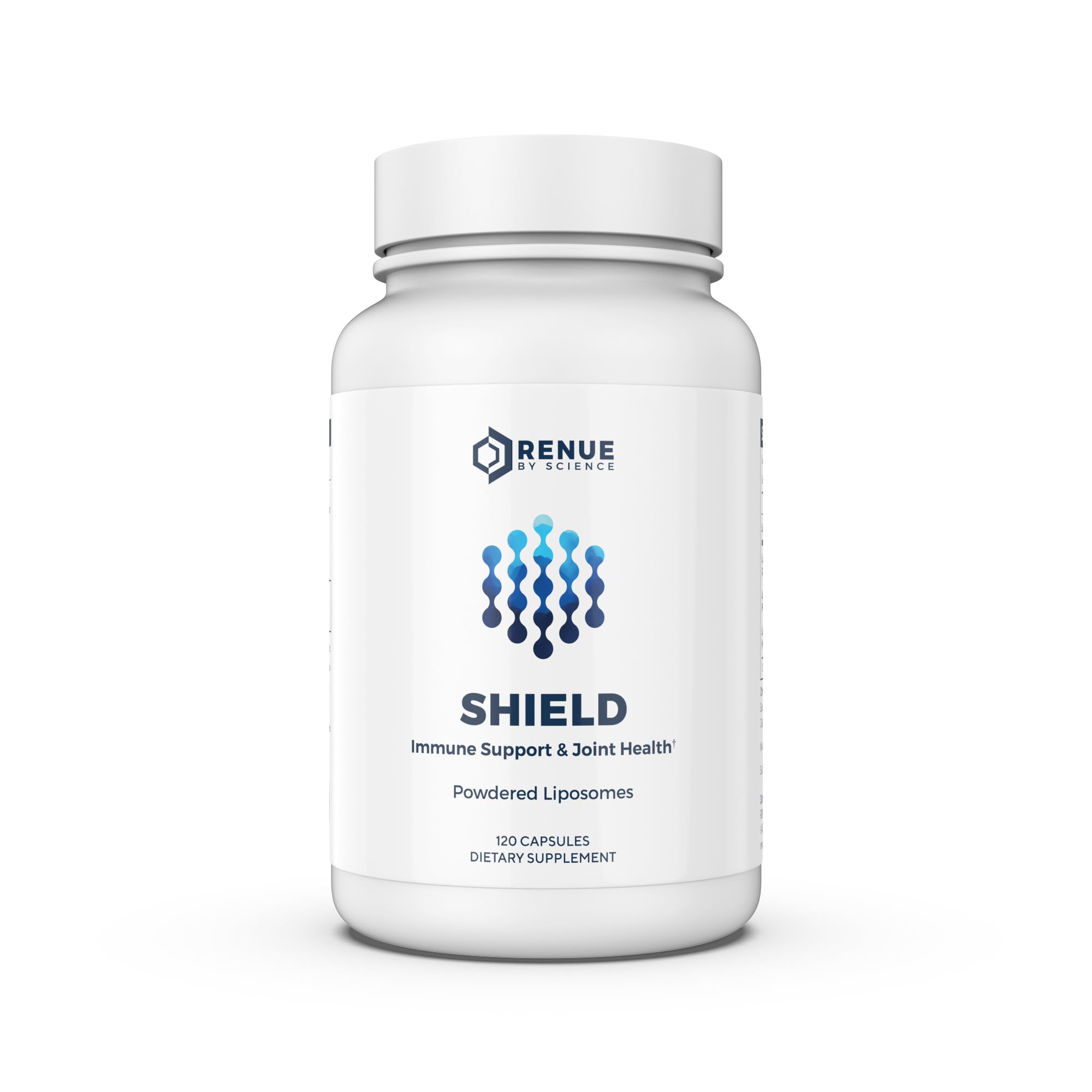 Renue By Science Shield | Liposomal Vitamin C CaAKG P.E.A Hyaluronic Acid Supplement | 120 Capsules with Vitamin C (500mg) CA AKG (150mg) Palmitoylethanolamide (75mg) HLA (75mg) | Made in The USA Renue By Science uk supplements