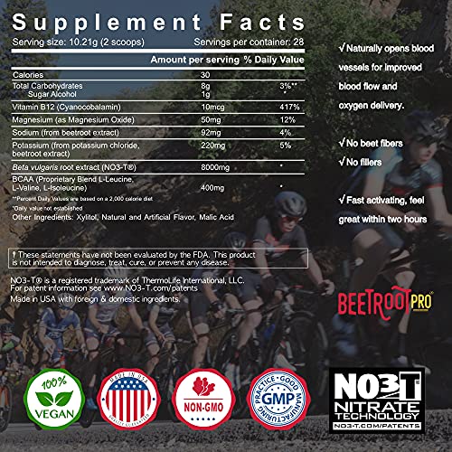 Beetroot Pro Pre-Workout Powder - 10oz, 28 Servings, Dark Cherry Flavor - Boosts Energy Beetroot Pro uk supplements