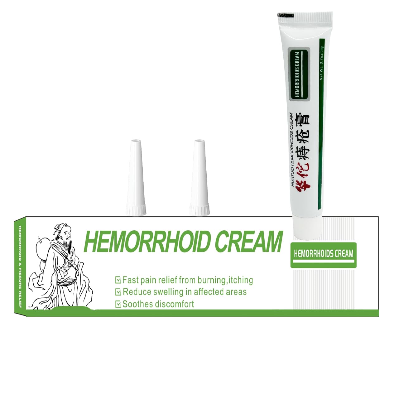 BONIORRI Hemorrhoid & Fissure Relief Ointment 20g Tube– Maximum Strength Hemorrhoid Cream, Herbs Fast Acting Ingredients. (0.7 oz Total) BONIORRI uk supplements