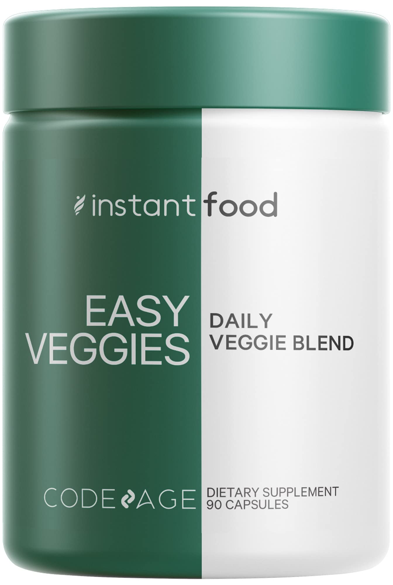 Codeage InstantFood Easy Veggies + Fast Fruits Bundle – Vegetable & Fruit Blend Capsule Supplement – Plant-Based Phytonutrient Formula – Vegan, Non-GMO – 180 Capsules Codeage uk supplements