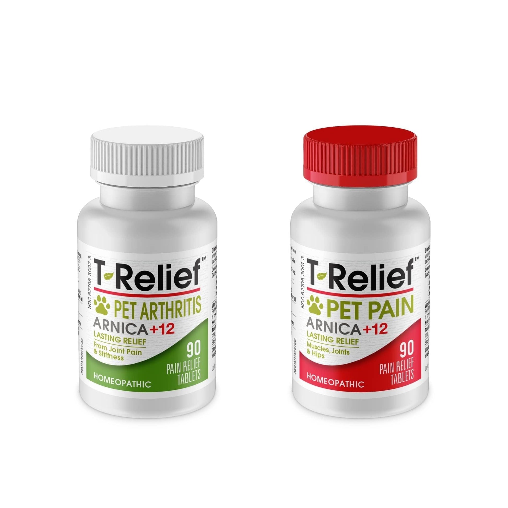 MediNatura Plant-Powered Pet Pain Relief Bundle T-Relief Pet Pain Tablets (90) + T-Relief Pet Arthritis (90) 12 Plant-Based Homeopathic Pain Relievers with Arnica - Support for Muscles, Joints + HIPS MediNatura uk supplements