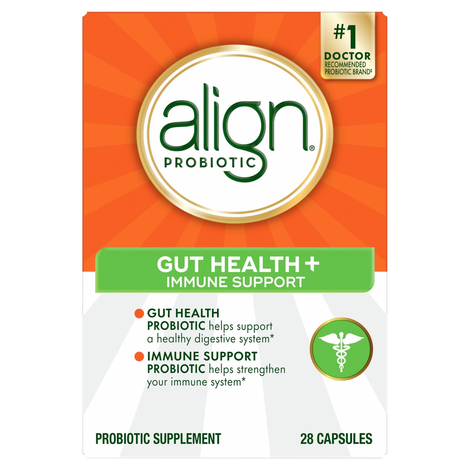 Align Probiotic, Gut Health + Immune Support Probiotic, Probiotics for Women and Men, Probiotics for Digestive Health and Immune Health, #1 Doctor Recommended Brand‡, 28 Capsules Align uk supplements