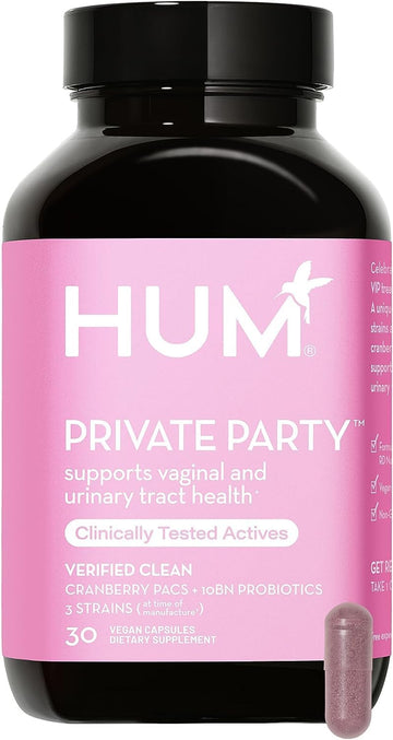 HUM Private Party Pills - Vaginal Probiotics for Women's Ph Balance with Cranberry HUM uk supplements