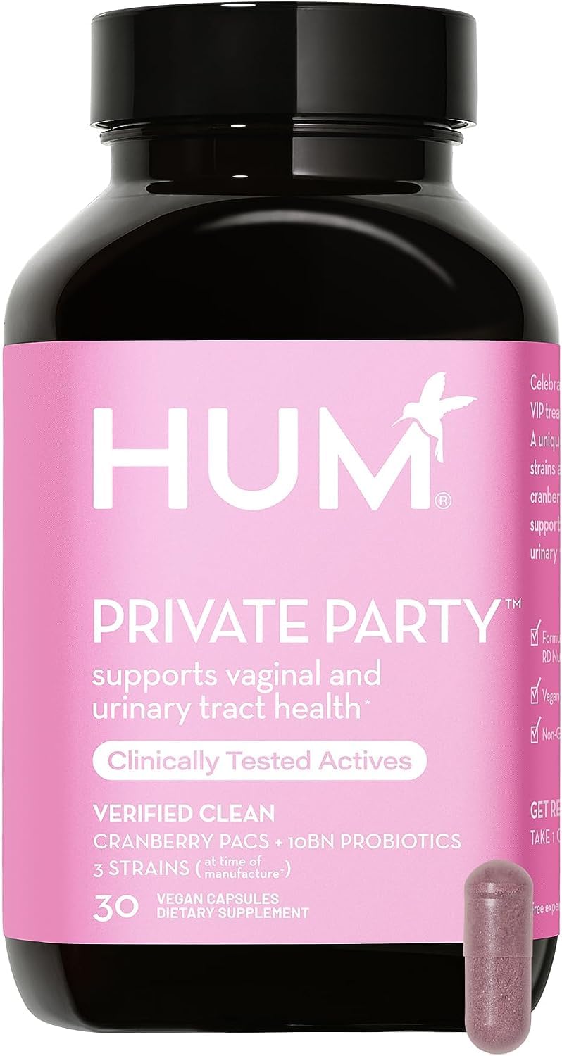 HUM Private Party Pills - Vaginal Probiotics for Women's Ph Balance with Cranberry HUM uk supplements