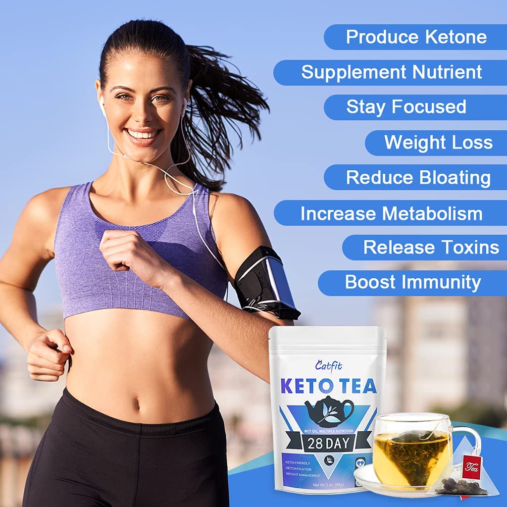 Catfit Keto Detox Tea for Belly Fat and Colon Cleanse - All Natural Detox and Cleanse Catfit uk supplements