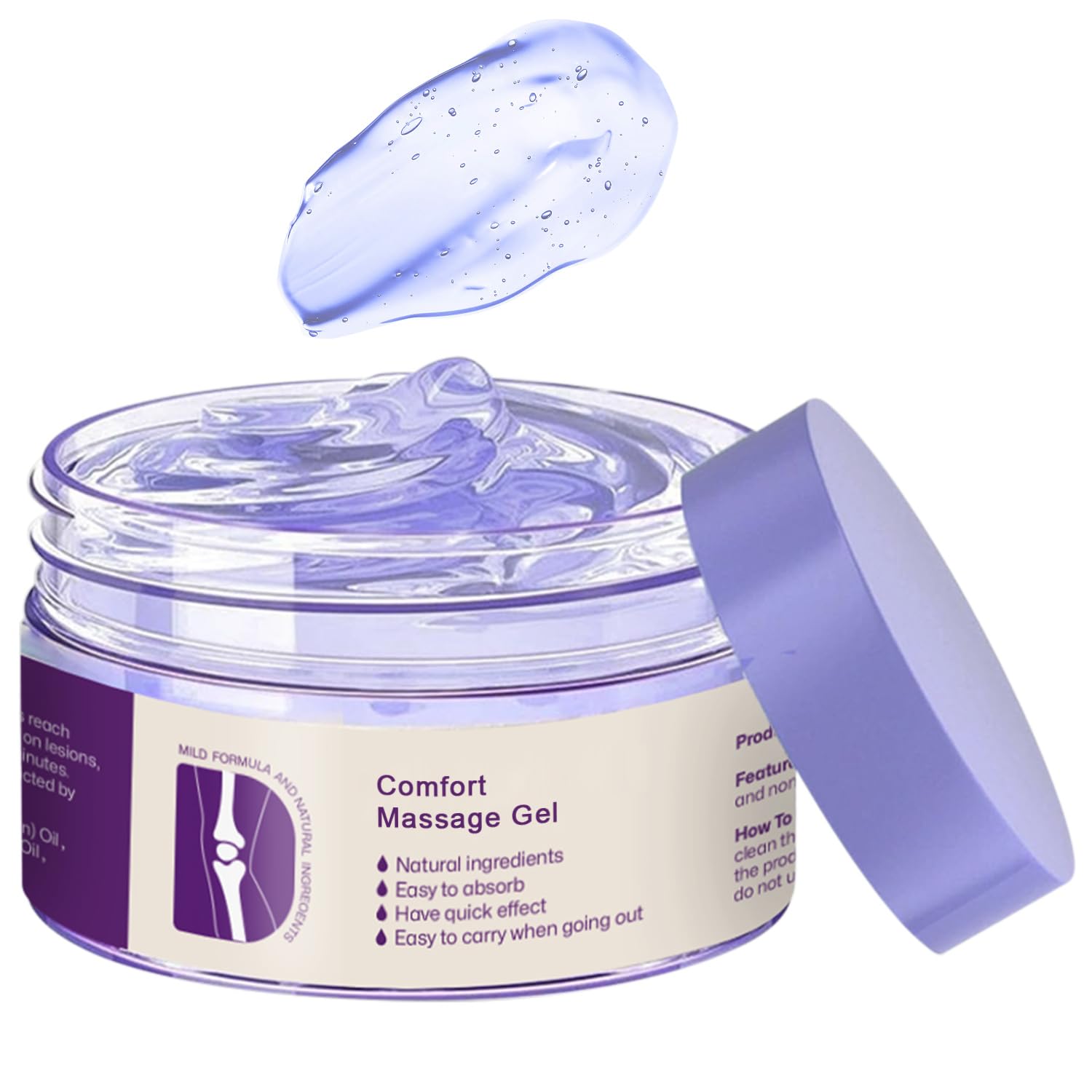 Kresin Joint Comfort Gel, Kresin Joint Comfort Purple Gel, for Neck, Back, Knees, Lumbar, and Feet, Absorb Quickly, 1PC, Purple RATYMON uk supplements