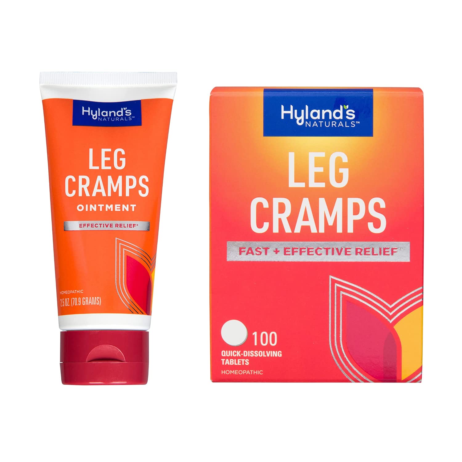 Bundle of Hyland's Leg Cramps Ointment, Arnica Pain Relief Gel, Natural Relief of Calf, Leg and Foot Cramp, 2.5 oz and Leg Cramp Tablets, 100 Count Hyland's uk supplements