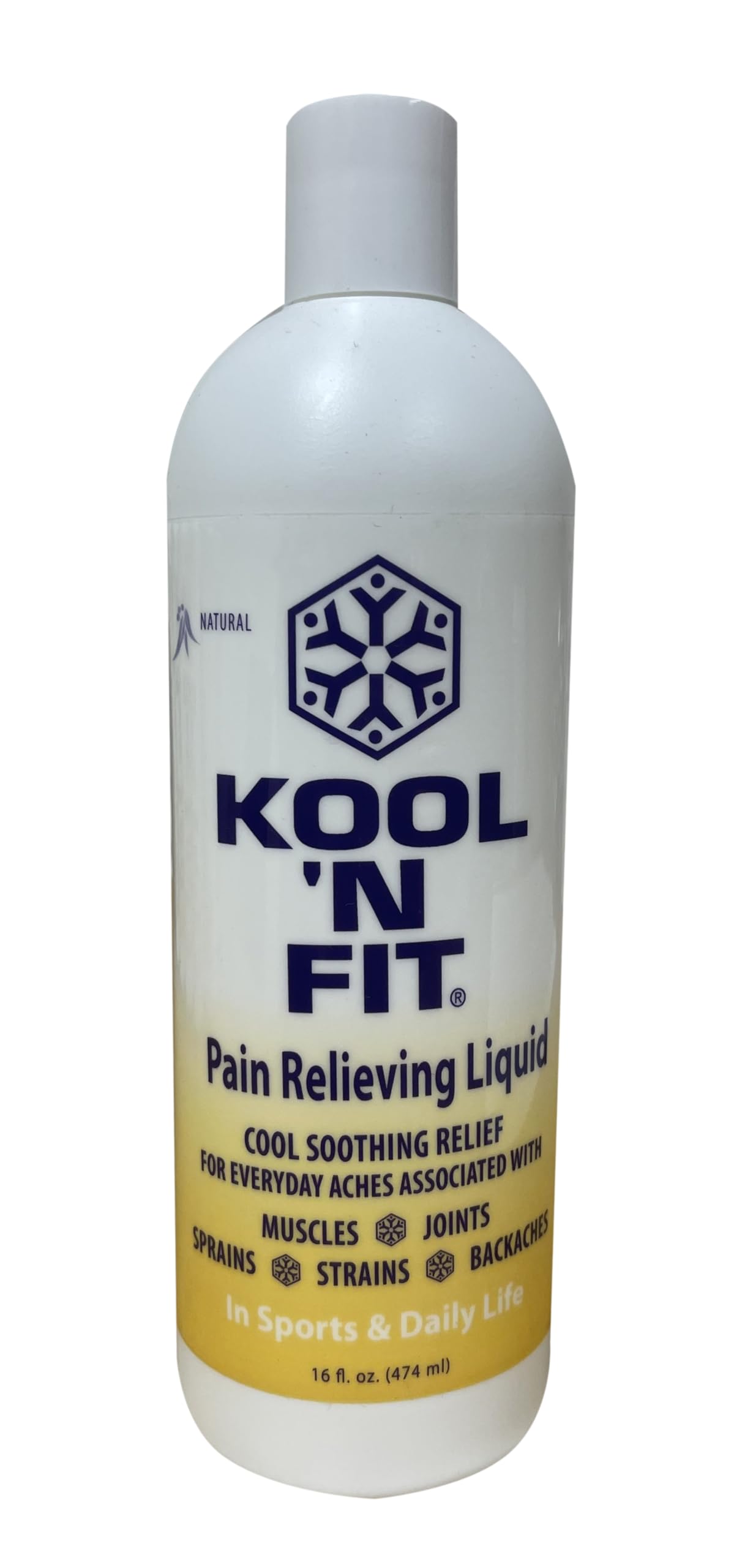 Kool N Fit Pain Relief Product (16oz) - Foot, Lower Back Pain Relief, Knee Pain Relief & More, Quickly Absorbed, Non-Greasy, Non-Staining, All Natural WINTER PLUM uk supplements