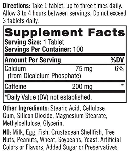 Natrol High Caffeine Tablets, Energy Support, Helps Enhance (Pack of 12) Natrol uk supplements