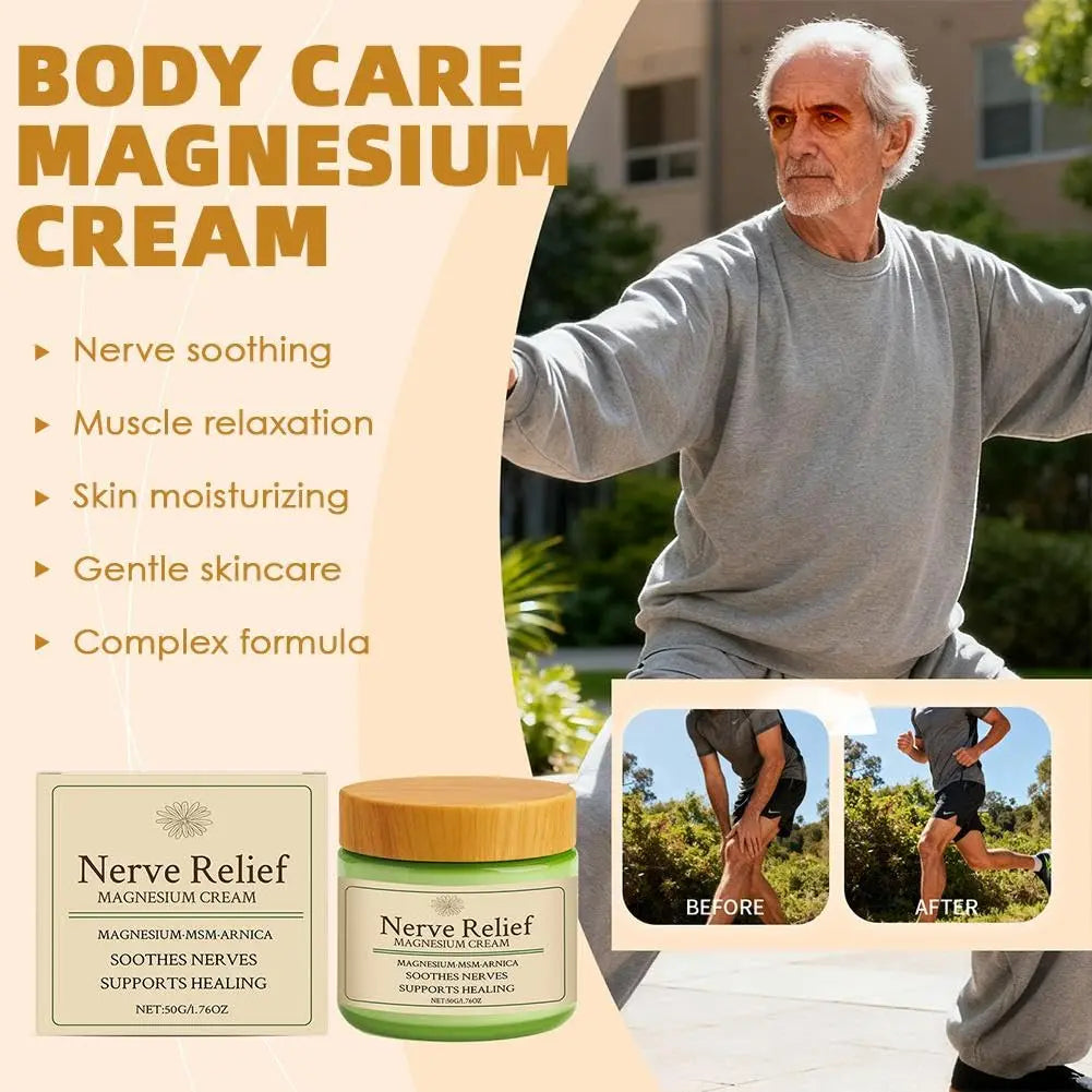 Total Relief Magnesium Cream for Nerve Relief with MSM & Arnica — Soothing Topical Support for Neuropathy & Muscle Relaxation — 2 Pack Value Set (3.52oz Total) Generic uk supplements
