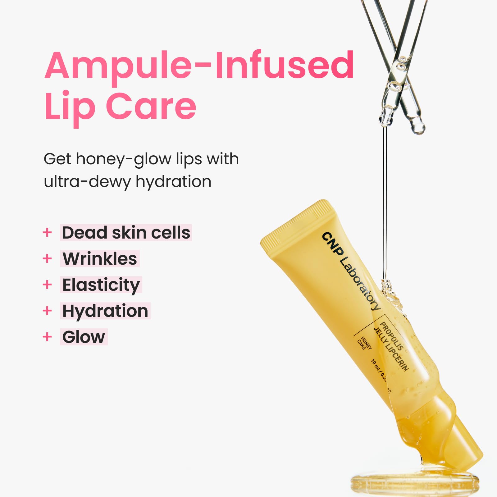CNP Propolis Jelly Lipcerin™ - 01 Honey Cake, Hydrating Lip Balm & Gloss with Manuka Honey + Hyaluronic Acid, Stocking Stuffers, Gifts for Women, 0.3 fl.oz. CNP uk supplements