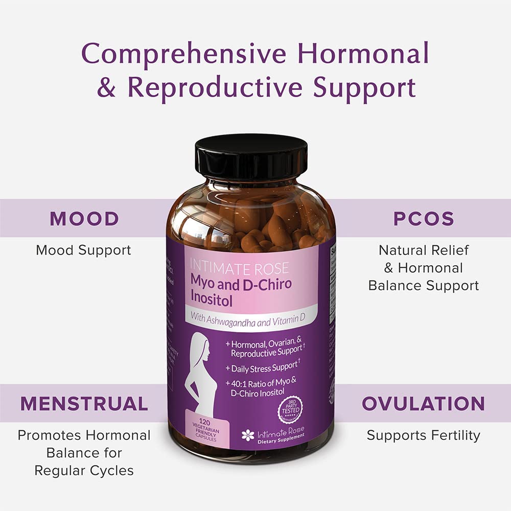Save 10% on Myo-Inositol & D-Chiro Inositol 40:1 Blend & Vaginal Probiotics for Women Intimate Rose uk supplements