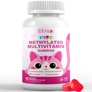 Elysx Kids Methylated Multivitamin Chewable Gummies, MTHFR Supplement with L Methylfolate, Magnesium, Biotin, Choline Elysx uk supplements