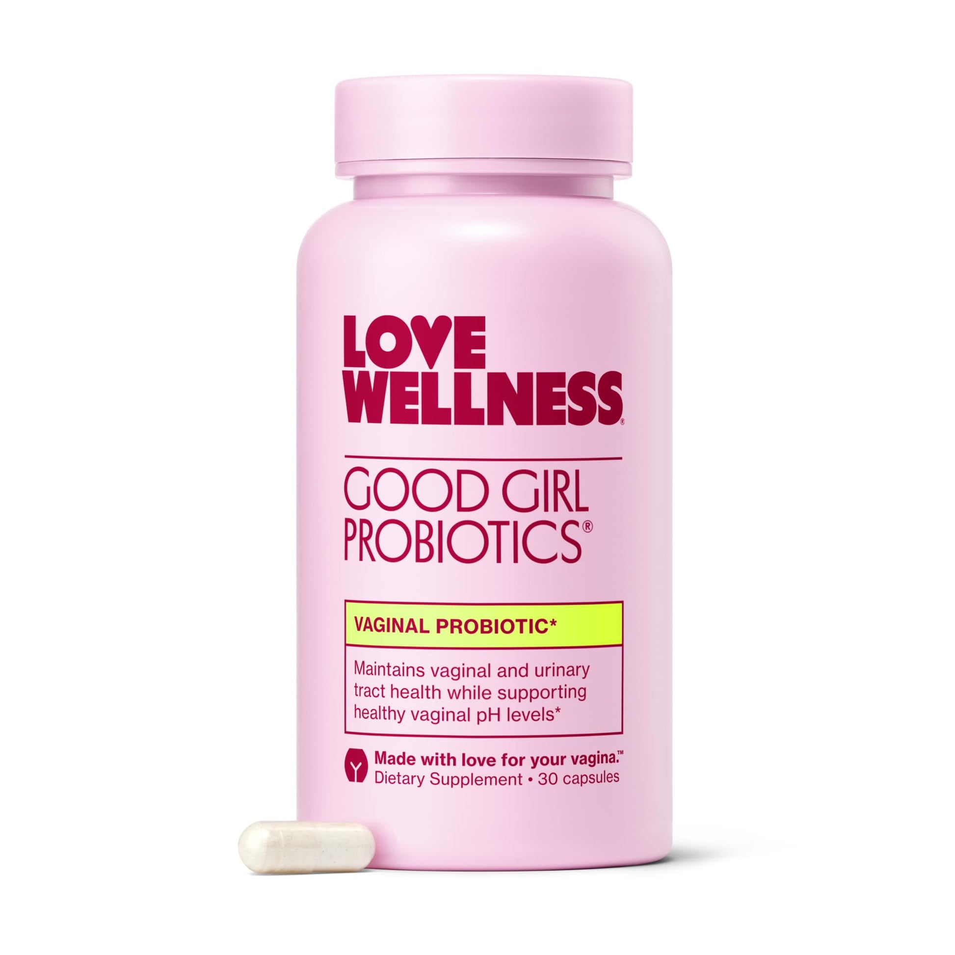 Love Wellness Good Girl Probiotics | Women’s Vaginal Health & pH Balance Supplement | 9-Strain Probiotic for Urinary Tract, Yeast, Odor & Immune Support | Gluten-Free (30-Day Supply) Love Wellness uk supplements