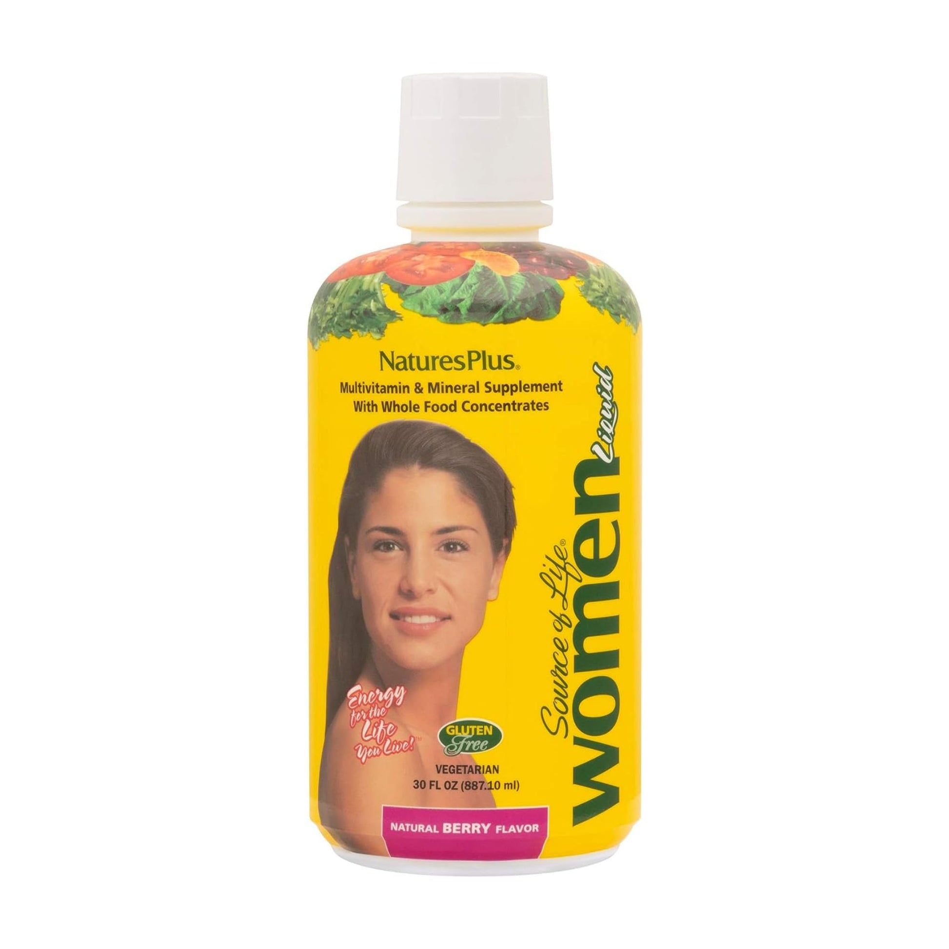 NaturesPlus Source of Life Women Liquid Multivitamin - 30 fl oz - Natural Berry Flavor - Whole Foods & Minerals - Healthy Immune System & Energy - Vegetarian, Gluten-Free - 30 Servings NaturesPlus uk supplements