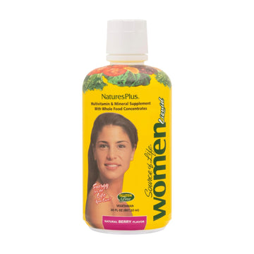 NaturesPlus Source of Life Women Liquid Multivitamin - 30 fl oz - Natural Berry Flavor - Whole Foods & Minerals - Healthy Immune System & Energy - Vegetarian, Gluten-Free - 30 Servings NaturesPlus uk supplements