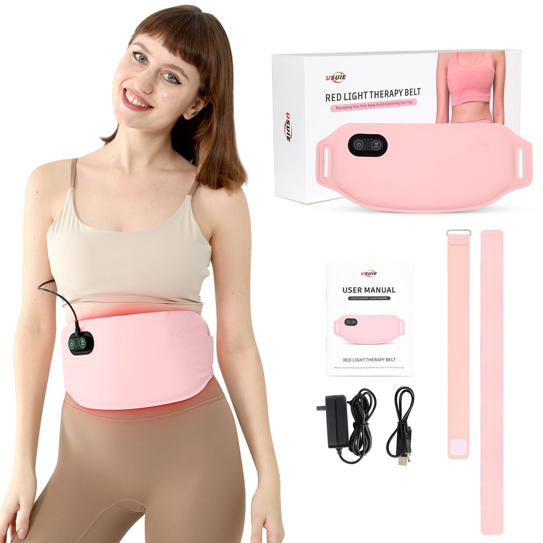 Red Light Therapy Belt for Body, Infrared Light Therapy for Pain Relief, Waterproof Red Light Therapy USUIE uk supplements