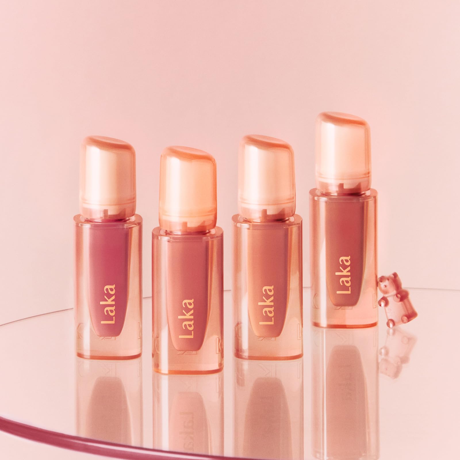 Laka Jelling Nude Gloss, 4.5g/0.15oz, Sheer Hydrating Lip Oil with No Stain, Non-Sticky, Nourishing Gloss for a Glowy Look, K-Beauty (#306 Angelring) Laka uk supplements