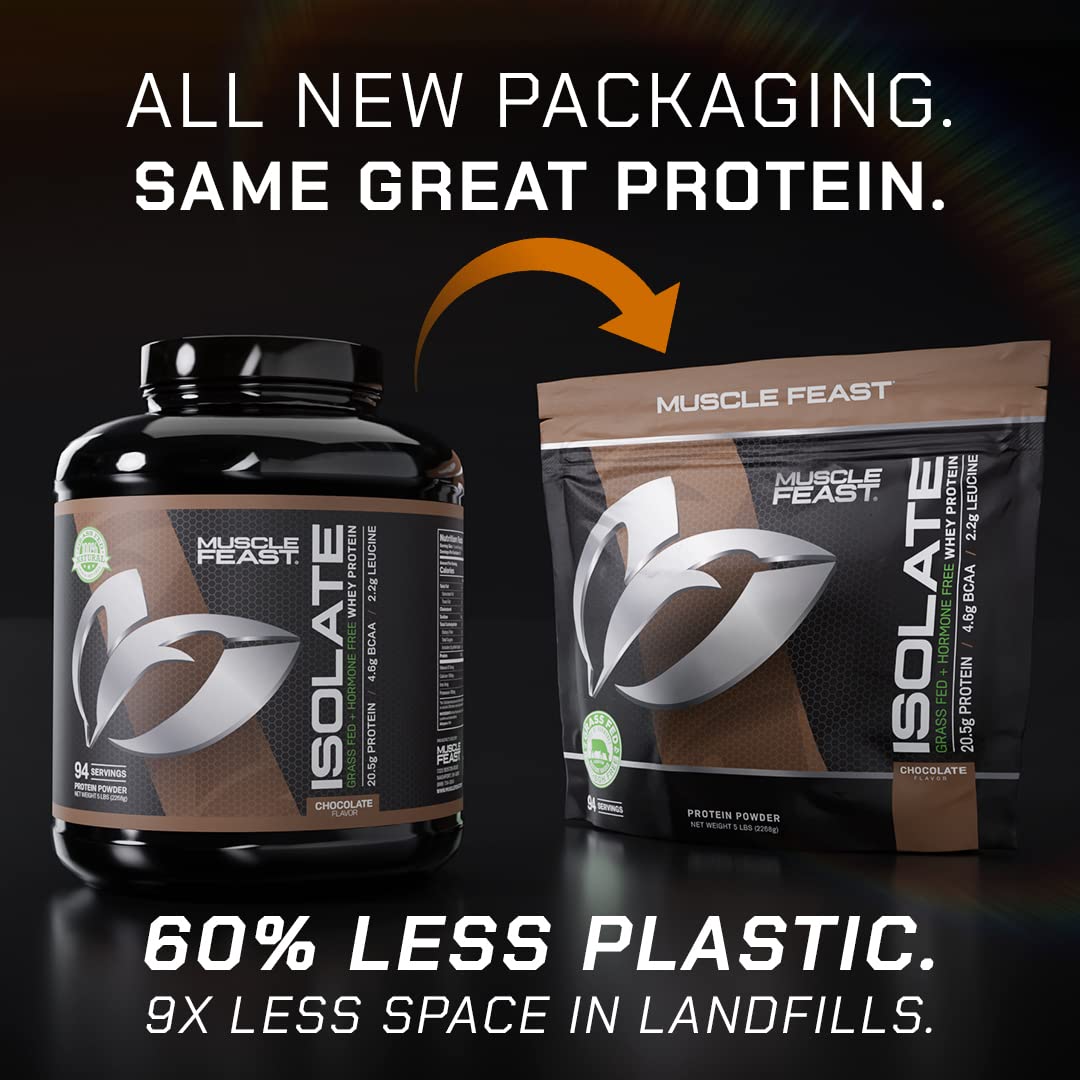 Muscle Feast Grass-Fed Whey Protein Isolate, All Natural Hormone Free Pasture Raised Muscle Feast uk supplements