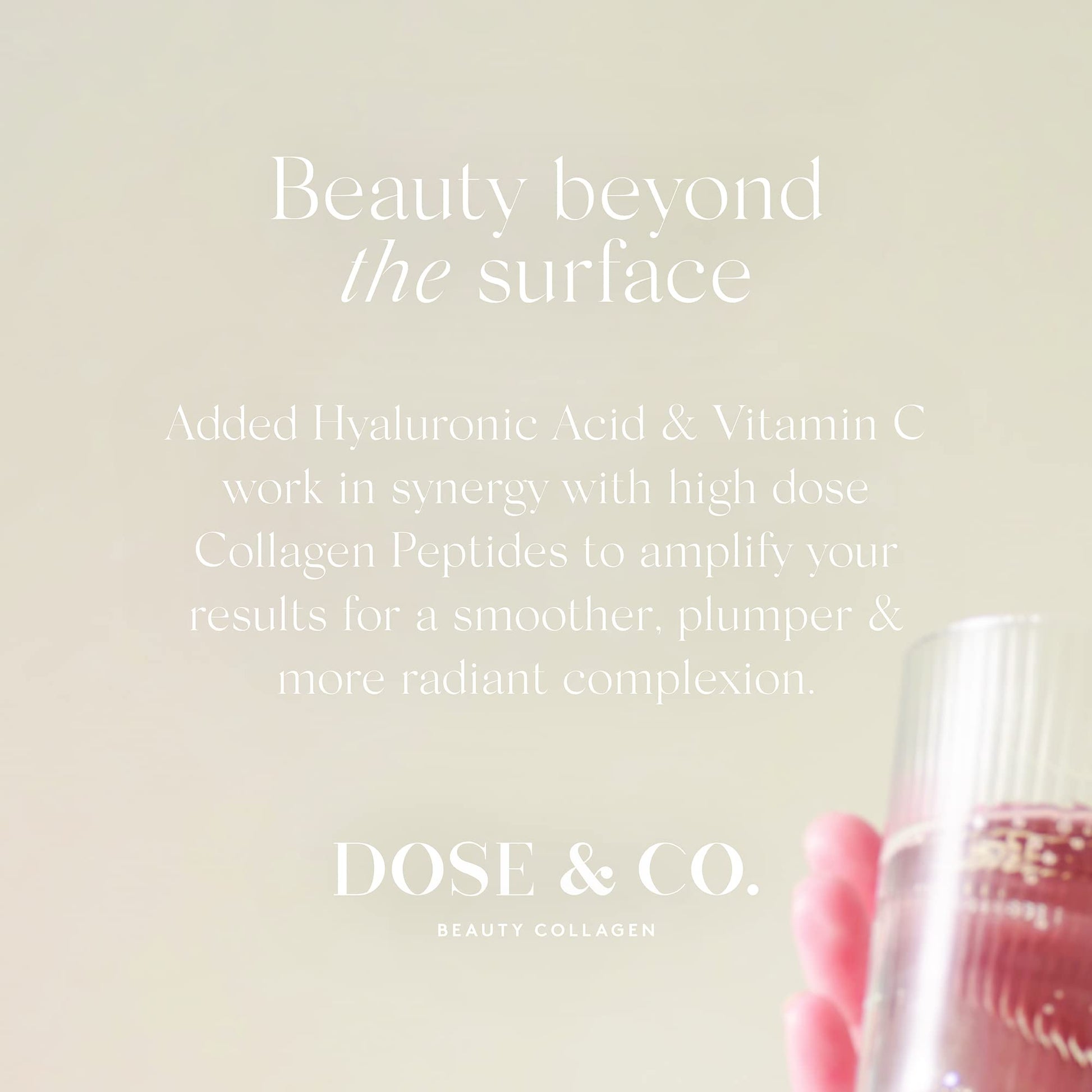Dose & Co Beauty Collagen with Hyaluronic Acid and Vitamin C, Unflavoured - 255g Powder Supplement DOSE & CO uk supplements