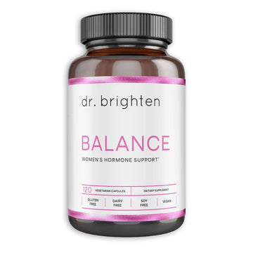 Dr. Brighten Balance - Hormone Balance for Women with Chasteberry and DIM - Targets Hormonal Acne, Period Issues, & PMS - Vegan, Non-GMO Dr. Brighten uk supplements