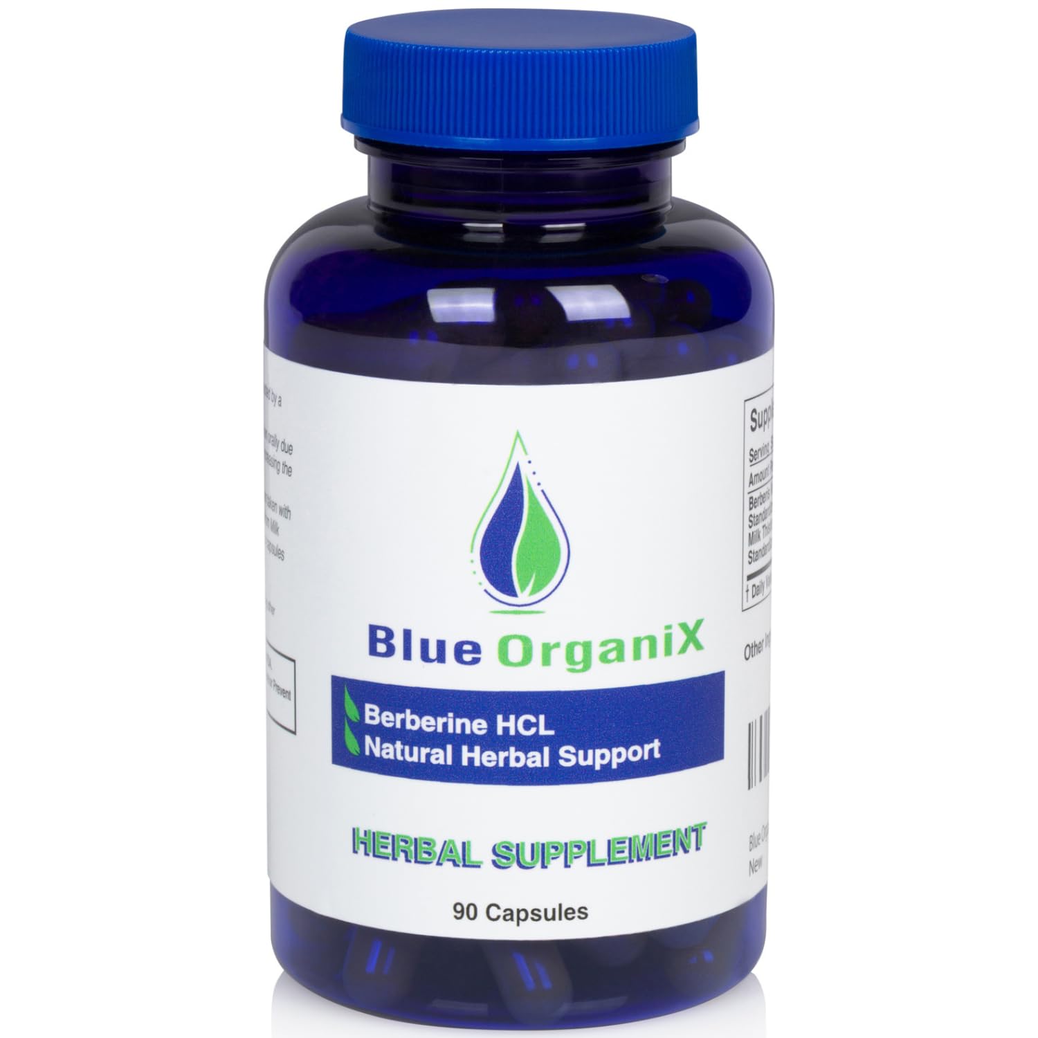 Blue Organix Berberine 500mg Formula HCL Complex Supplement with Silymarin Blue Organix uk supplements