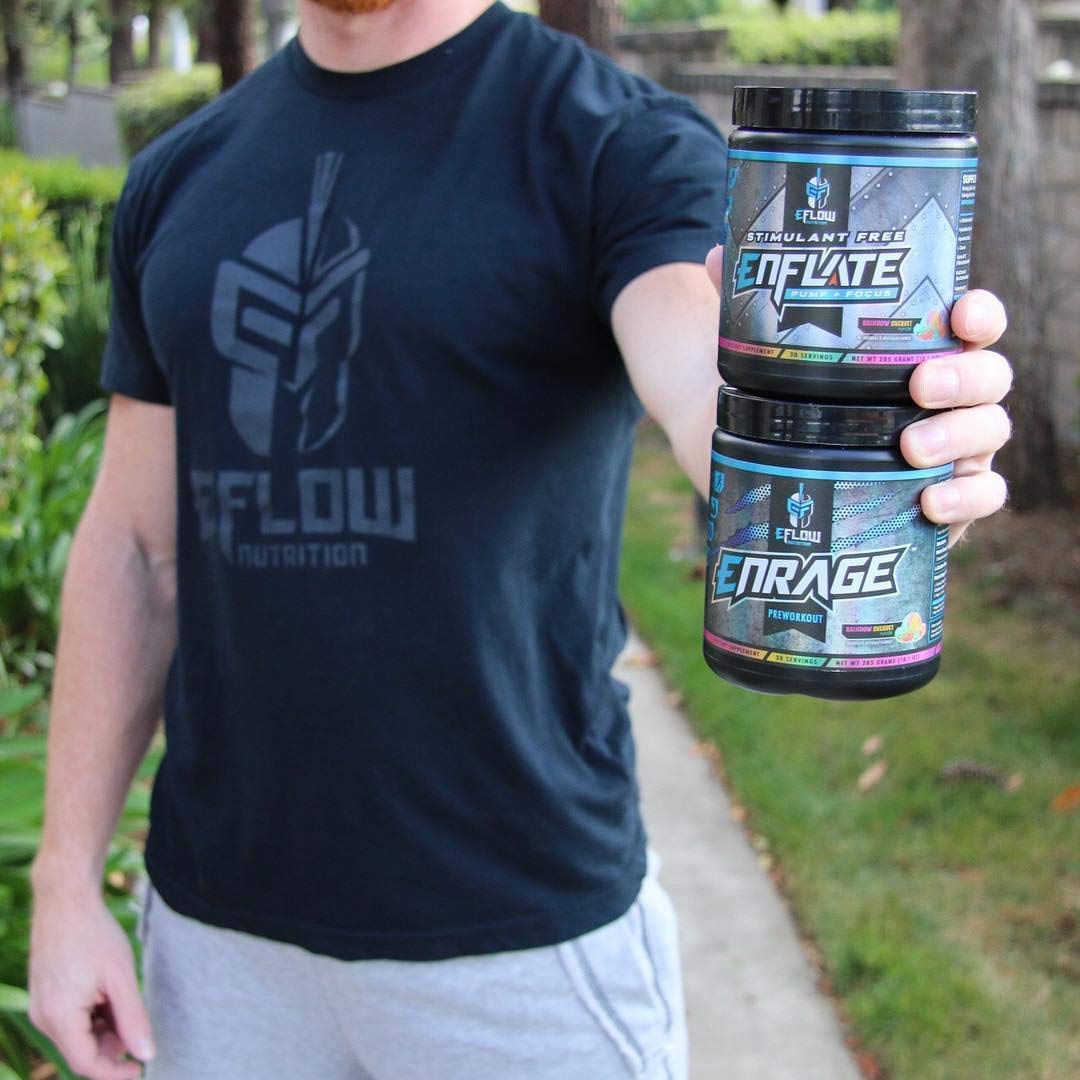 eFlow Nutrition ENRAGE Pre Workout - Energy, Focus, Pumps, and Strength - Ninja Nerds eFlow Nutrition uk supplements