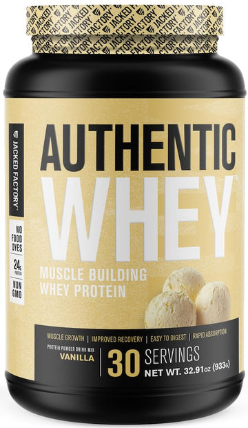 Jacked Factory Authentic Whey Muscle Building Whey Protein Powder - Low Carb Jacked Factory uk supplements