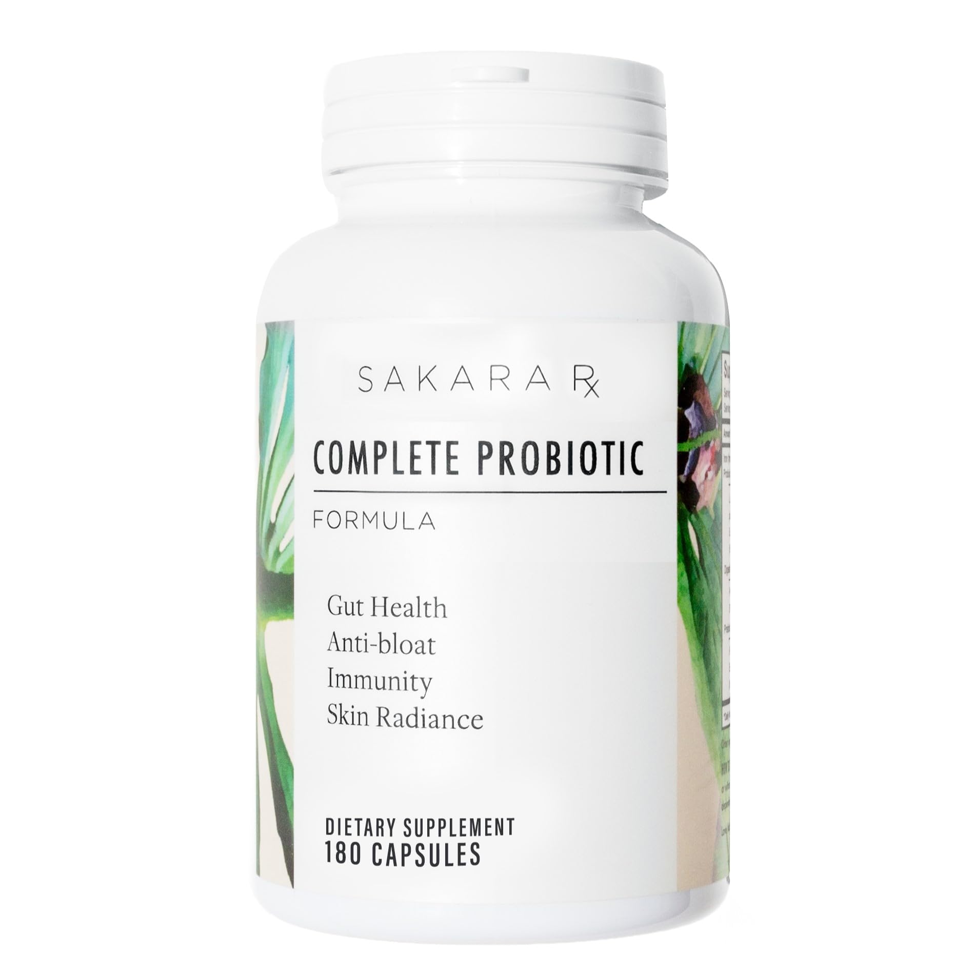 SAKARA Complete Probiotic - Prebiotics and Probiotics for Women Digestive Health Supplements, Supports Bloating, Immune System & Skin Radiance, Gut Health for Women with 3 Billion CFU's - 180 Capsules SAKARA uk supplements