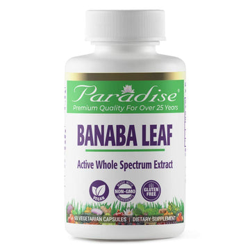 Paradise Herbs Banaba Leaf Vegetarian Capsules, 60 Count Paradise Herbs uk supplements