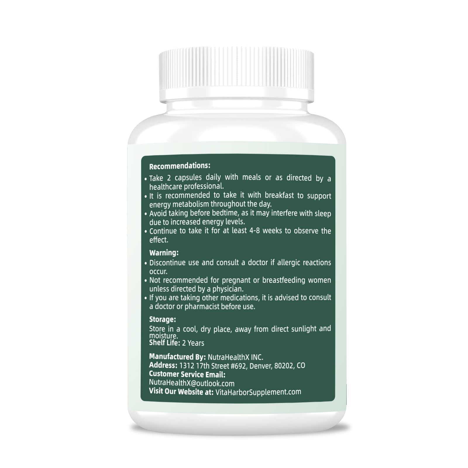NAD Supplement 500mg, Pure Organic NAD+ Supplement for Women & Men, NAD+ with Trans-Resveratrol & CoQ10 & Quercetin for Cellular Energy & Healthy Aging, NMN Alternative (90 Vegan Caps) VitaHarbor uk supplements