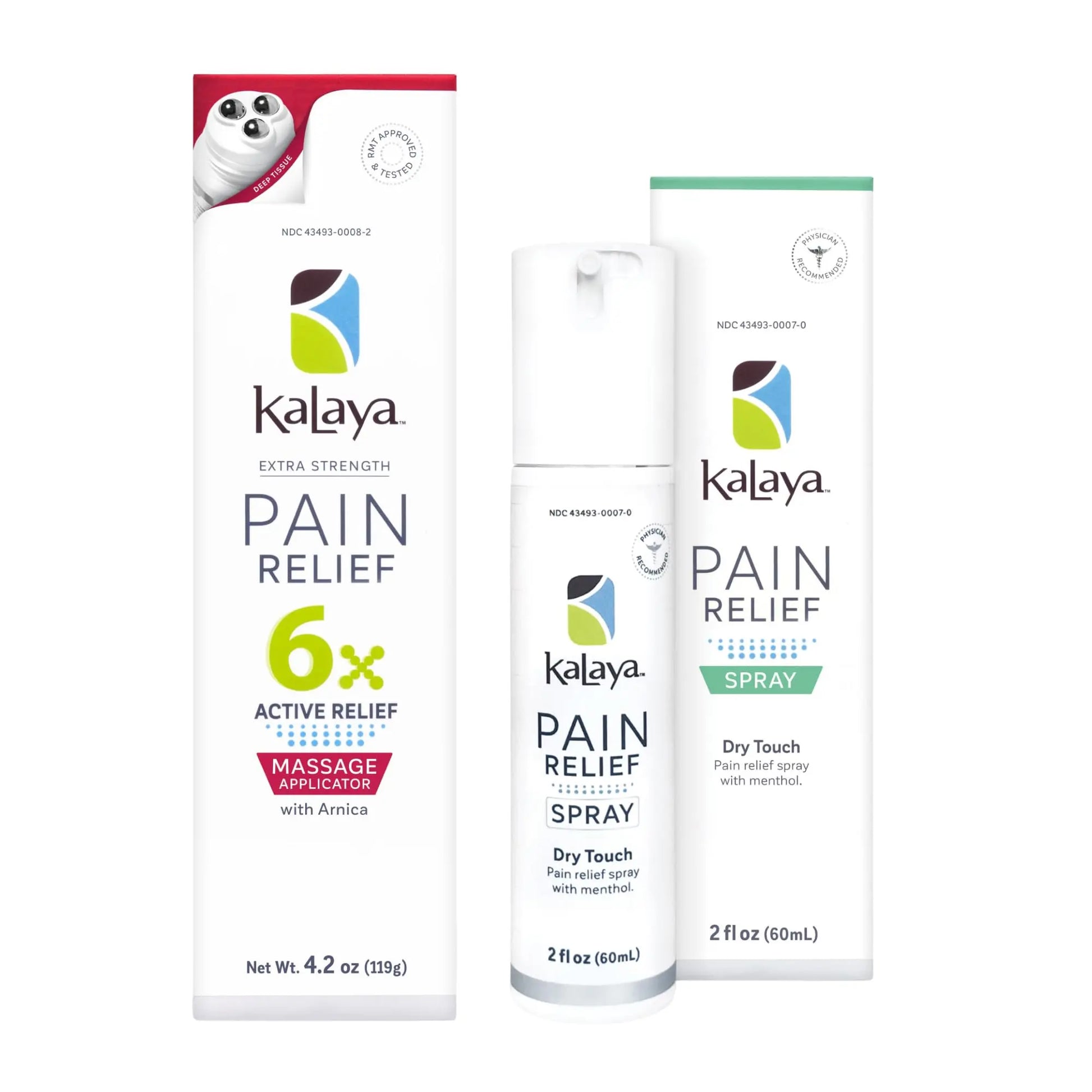 Kalaya 6X Pain Relief Arnica Cream with Massager and Active Pain Relief Spray for Joint & Muscle Pain Kalaya Naturals uk supplements