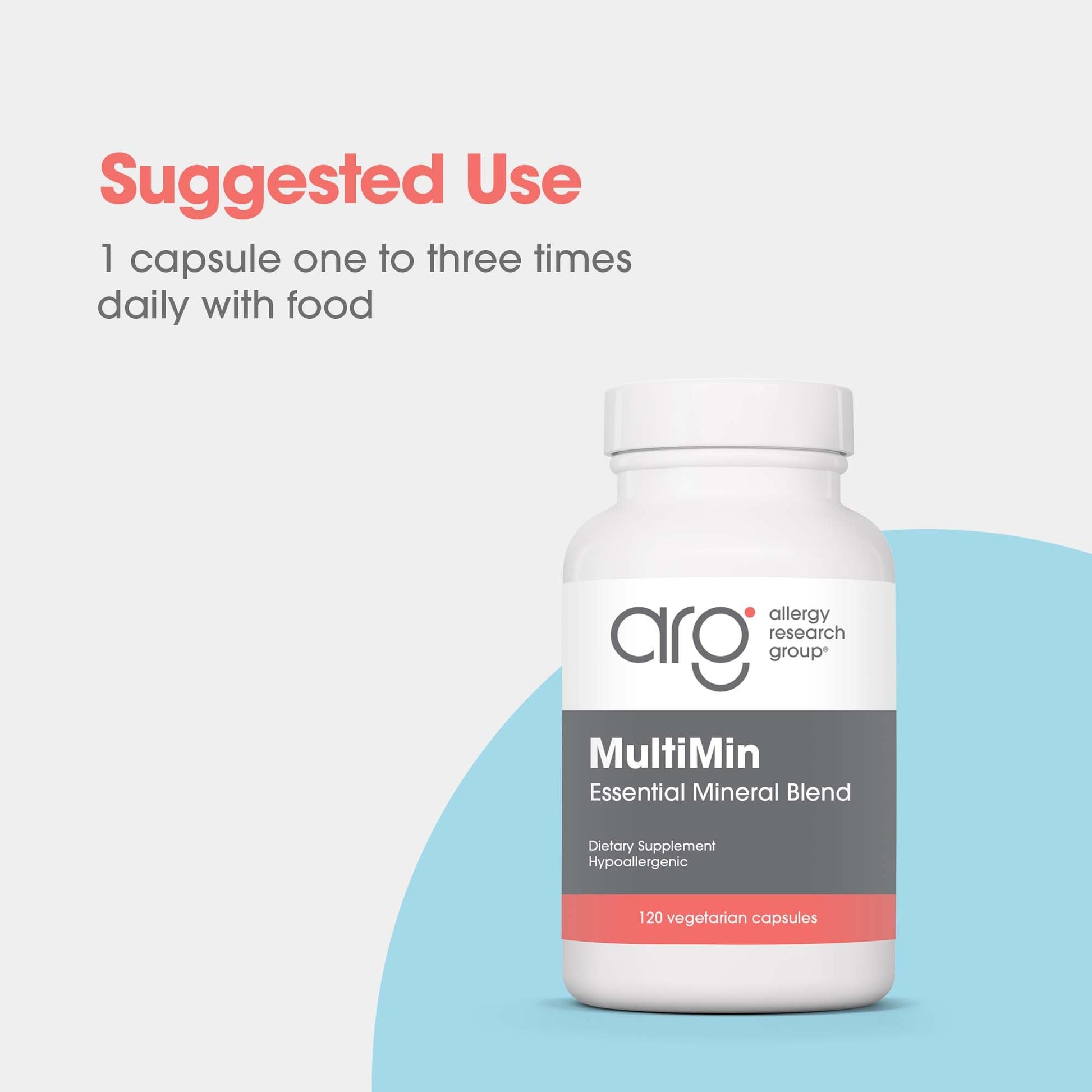 NutriCology MultiMin - Essential Mineral Blend with Macro Trace & Ultra Trace Minerals - Supports Mineral Balance Absorption & Cellular Function - 120 Servings - 120 Vegetarian Capsules Allergy Research Group uk supplements