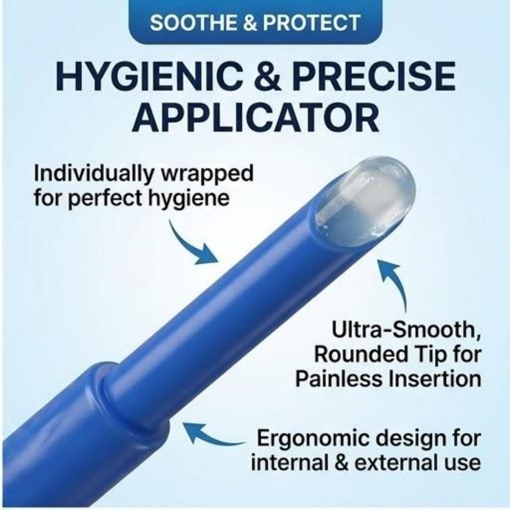 Hemorrhoid Relief Gel with 3 Disposable Applicators - Fast Soothing Cream for Itching & Swelling - Internal & External Treatment (Pack of 3) Aus Healthcare uk supplements