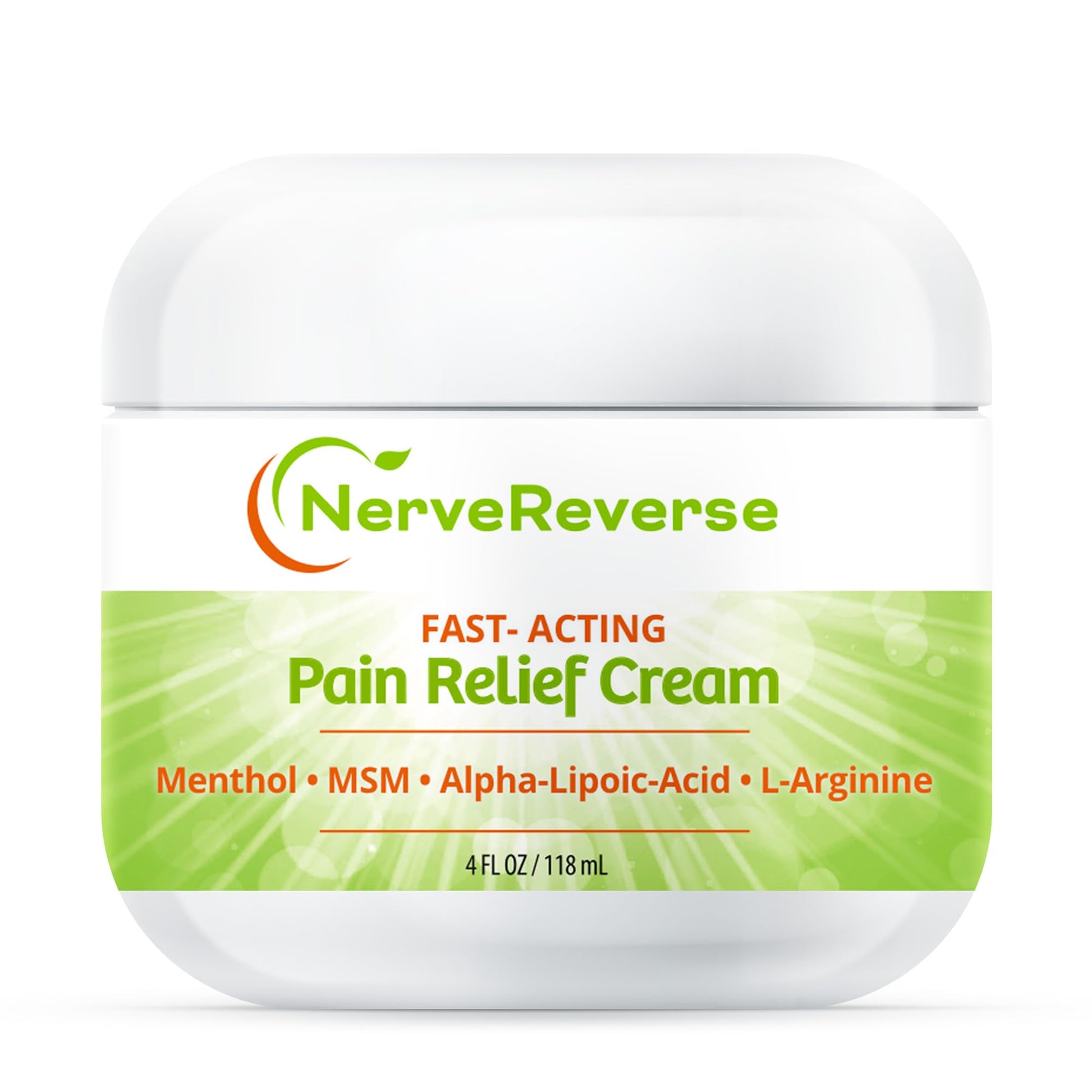 NerveReverse - Neuropathy Pain Relief Cream for feet, Hands, Legs Toes. Large 4 OZ. JAR. Fast-Acting, Maximum Strength Cream with 4% Menthol, MSM, L-Carnitine, L-Arginine, Vitamin E, Vitamin B6 NERVEREVERSE NUTRITION FOR NERVES uk supplements