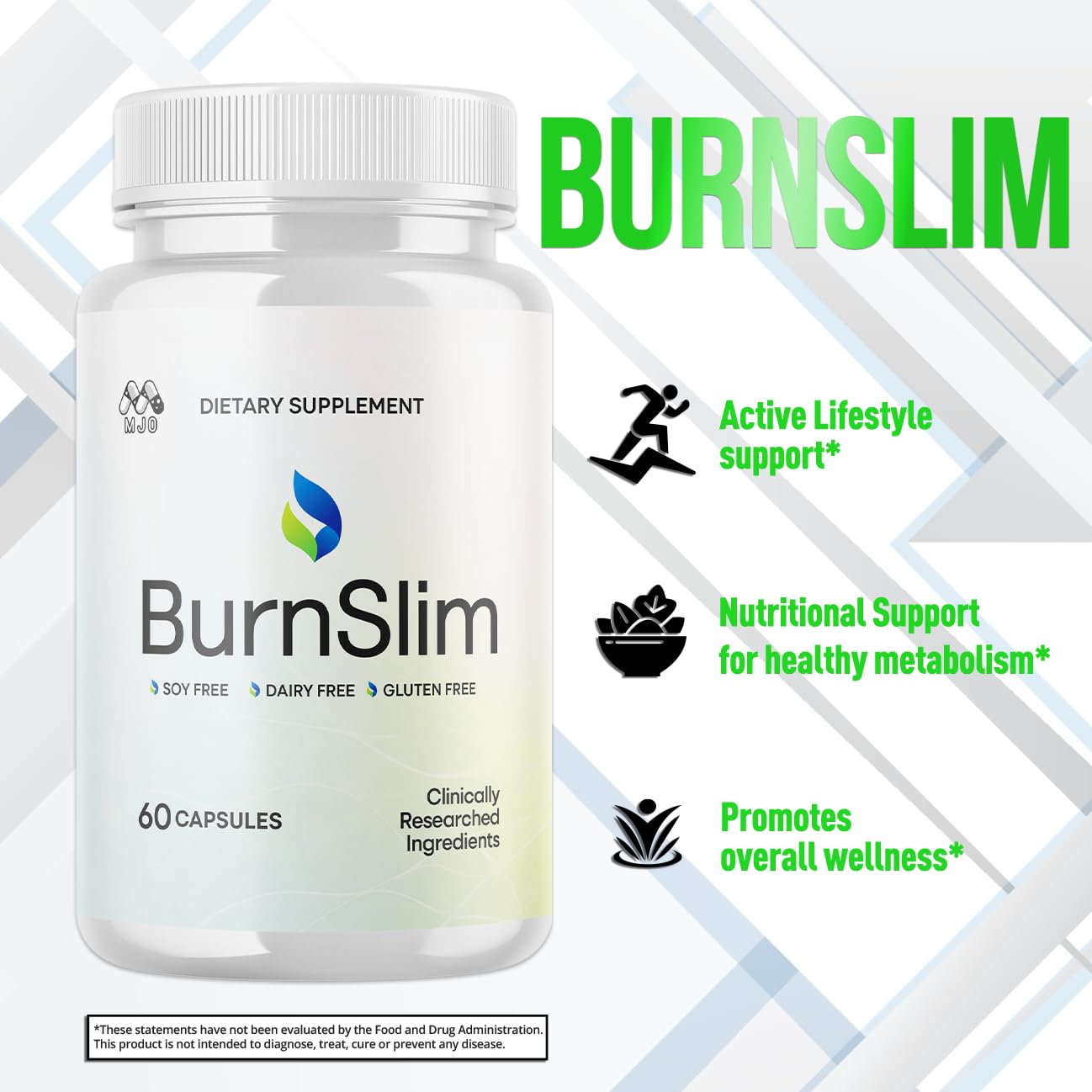 (2 Pack) Burn Slim Capsules, Official Burnslim Pills with All Natural Ingredients, Advanced Burn Slim Health and Wellness Vitamin Supplement Supporting Active Lifestyle for Women & Men (120 Capsules) MJO uk supplements