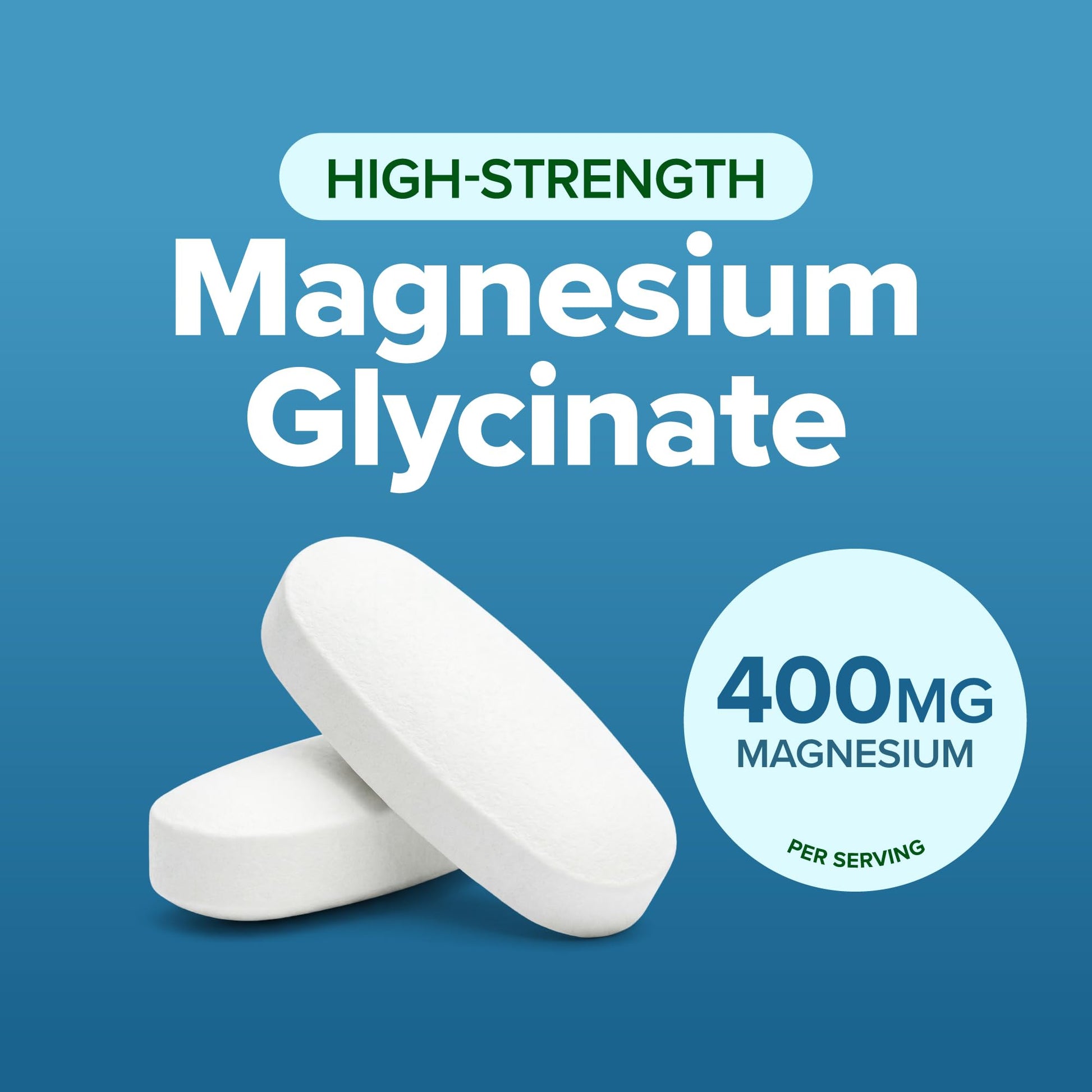 Magnesium Glycinate 400mg | 4+ Month Supply | Sleep, Relaxation & Muscle Support | High Absorption Chelated Magnesium Supplement for Women & Men | Gentle on Digestion | Vegan | 270 Tablets Purely Holistic uk supplements