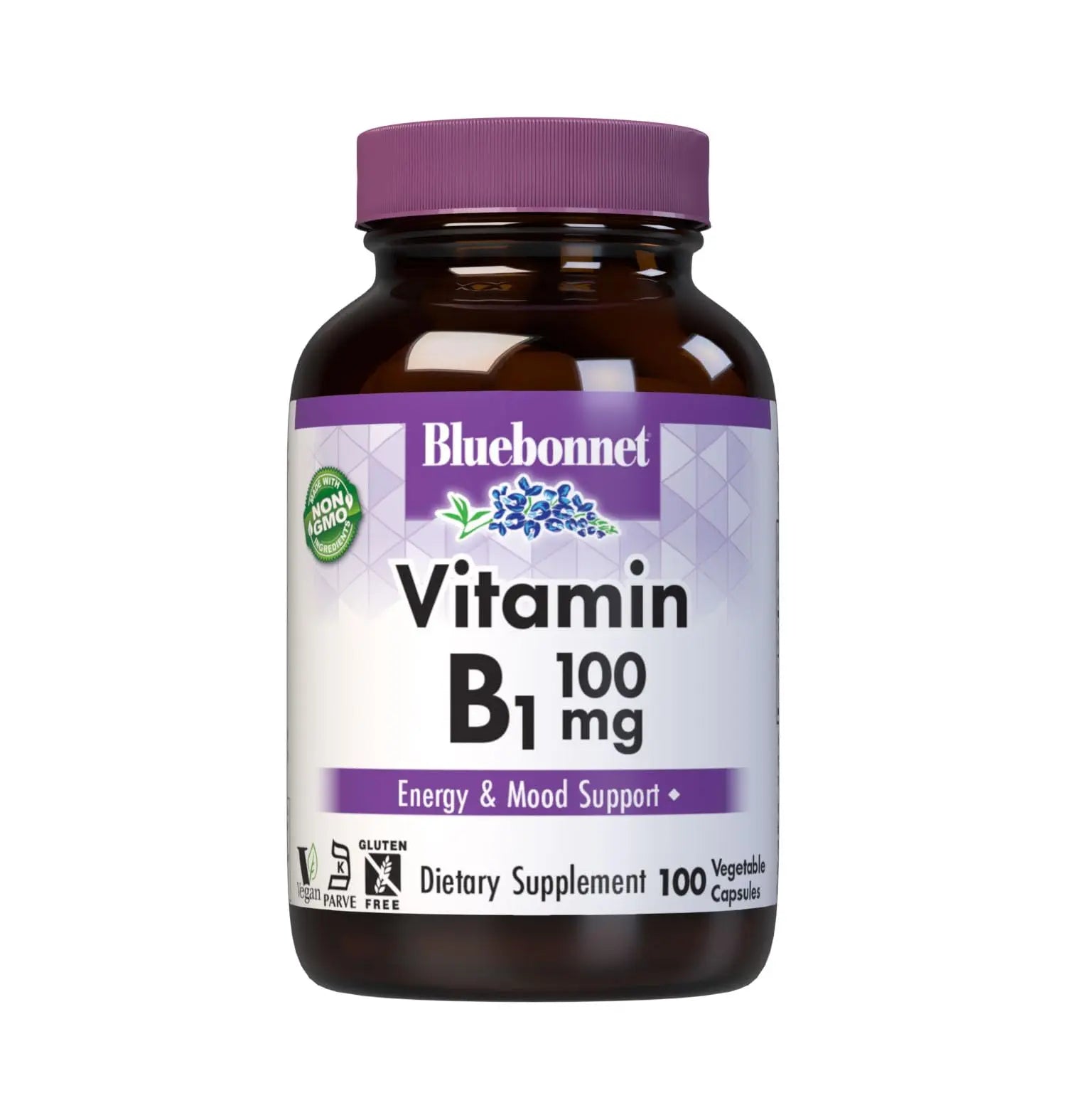 Bluebonnet Vitamin B1 100 mg - Mood Support & Energy Vitamins for Women & Men* - Thiamin HCl - Non-GMO, Vegan, Kosher BlueBonnet uk supplements