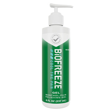 Biofreeze Pain Relief Gel, Arthritis Pain Reliver, Knee & Lower Back Pain Relief, Sore Muscle Relief, Neck Pain Relief, Pharmacist Recommended, 8 FL OZ Biofreeze Menthol Gel Biofreeze uk supplements