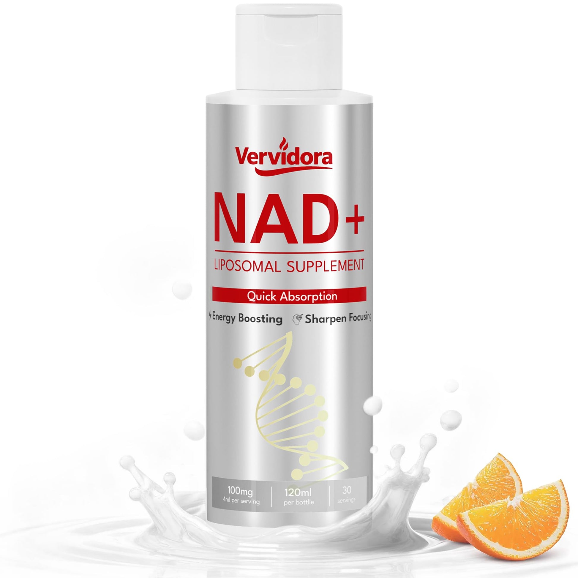 Vervidora Liposomal NAD+ Supplement, NAD+ Liquid Supplement with High Absorption for Anti-Aging, Cellular Health, Enhance Focus, Energy&Metabolism Support, Liposomal NAD+ Supplements for Women& Men Vervidora uk supplements